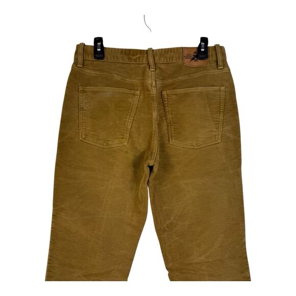 Vintage Polo Ralph Lauren Pants Mens 32x32 Brown Moleskin Cotton Suede Straight - Picture 4 of 14